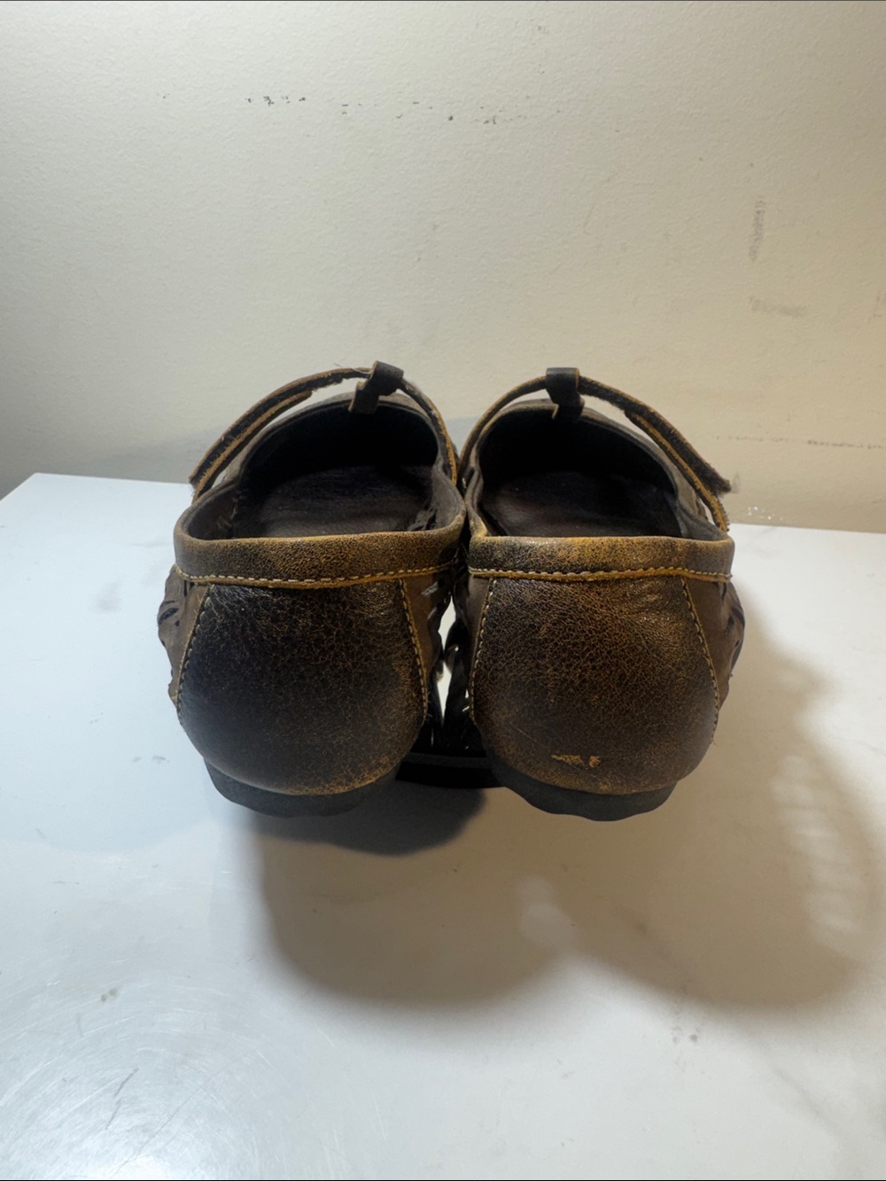 🚫SOLD🚫Timberland Brown Laser-Cut Mary Jane Flats - Women’s Size 8W - Picture 6 of 10
